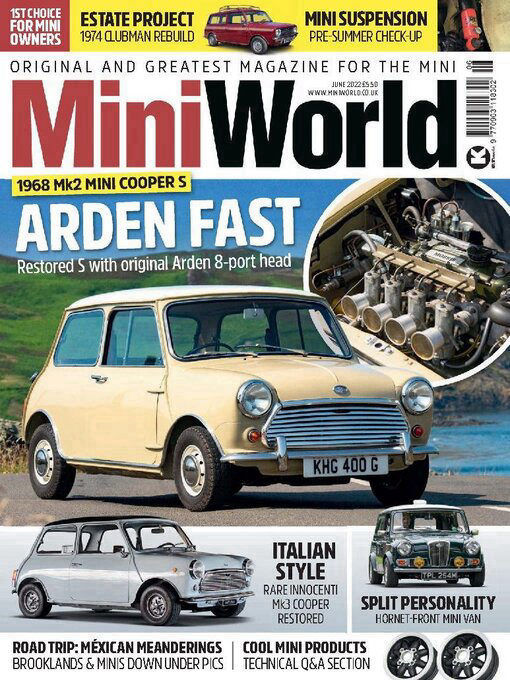 Mini World magazine cover featuring Jonathan Burton's photography